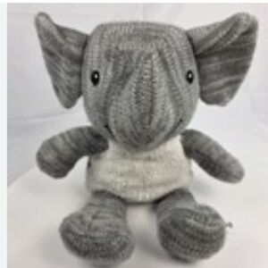 Adorable Gray Elephant Plush Toy